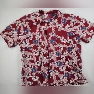 Old Navy Hawaiian Red Shirt 2XL